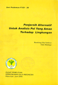 Penjernih Alternatif Untuk Analisis Pol Yang Aman Terhadap Lingkungan